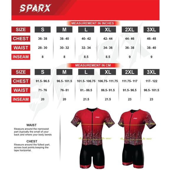 NWT SPARX Men’s Triathlon Skinsuit Large Blue Cycling / Tri Suit Zip Front - Picture 5 of 14